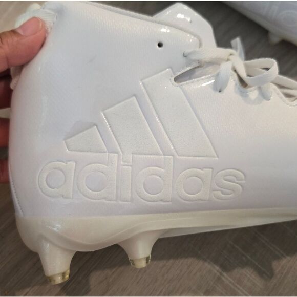 Adidas Men's Freak X Carbon Mid Football Shoe, White/White, 14 US - Picture 14 of 15